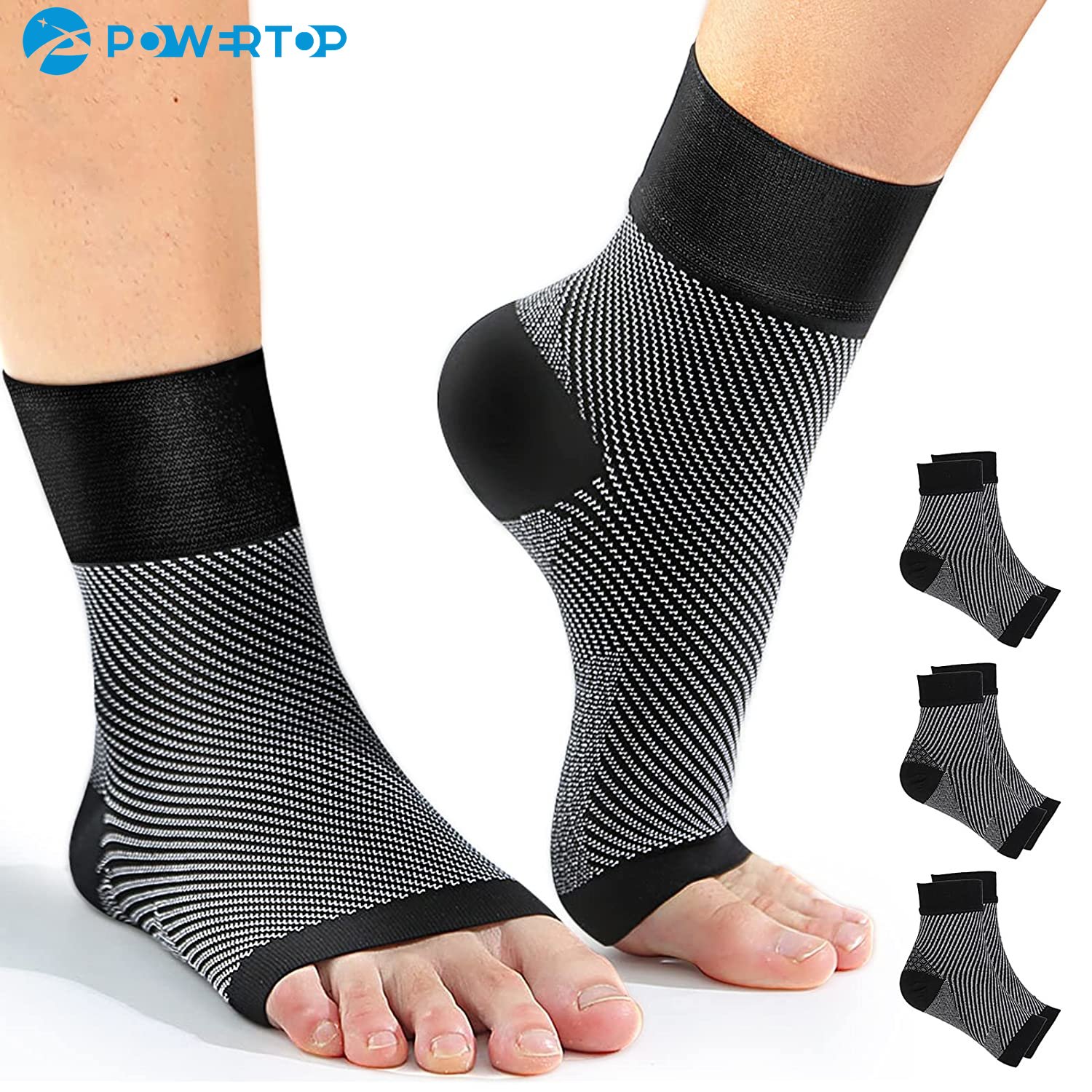 1 زوج جوارب ضغط التهاب اللفافة - مراجعة Ankle Brace Sock وسعره