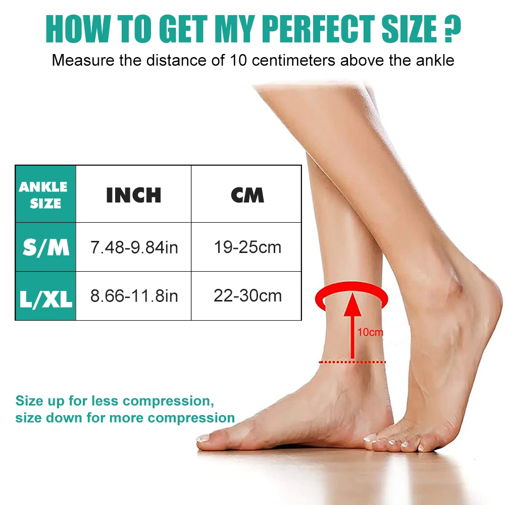 زوج واحد من جوارب التهاب اللفا - مراجعة Ankle Brace Sock وسعره