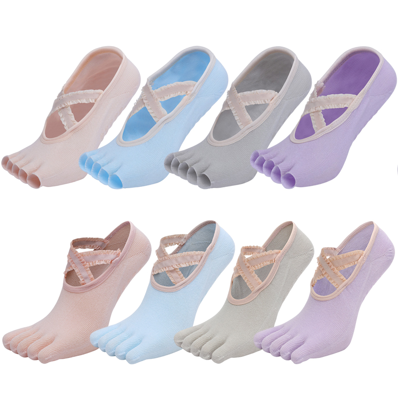 خمسة إصبع اليوغا الجوارب الدان - مراجعة Toe Sock Split وسعره